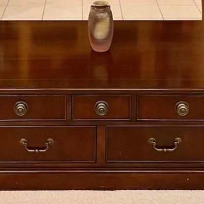 Brown Wooden Coffee Table