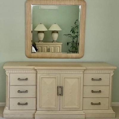 Drexel Heritage Dresser And Mirror