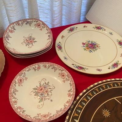 Hand painted Vintage serving plates