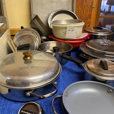 pots and pans and cooking utensils