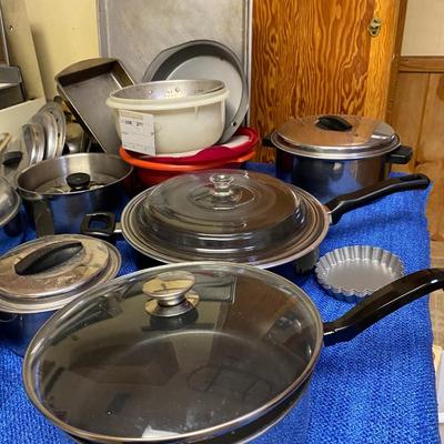 pots and pans and cooking utensils