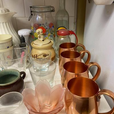 Moscow Mule Copper Mugs, kitchen collectibles