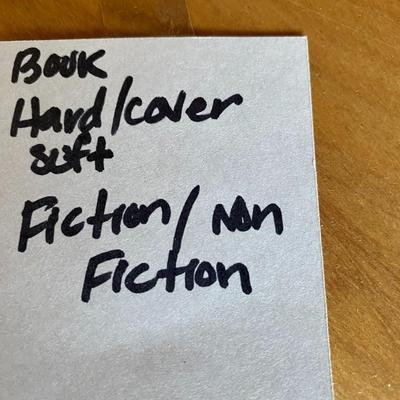 Hardback books fiction and non-fiction