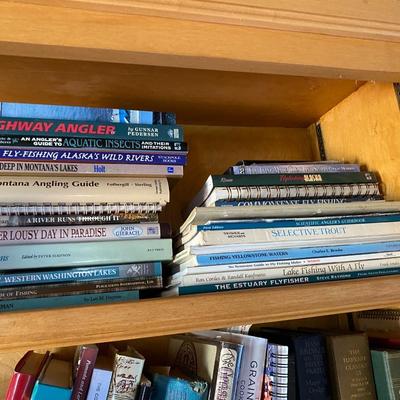 Books content of 4 shelves