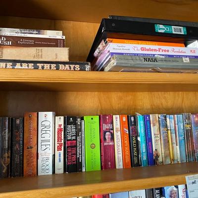 Four Book shelves  collected paperback and Hardbacks