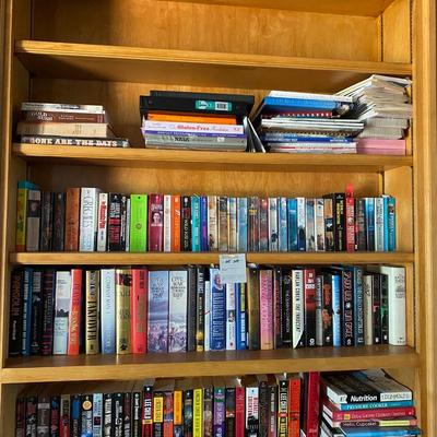 Four Book shelves  collected paperback and Hardbacks