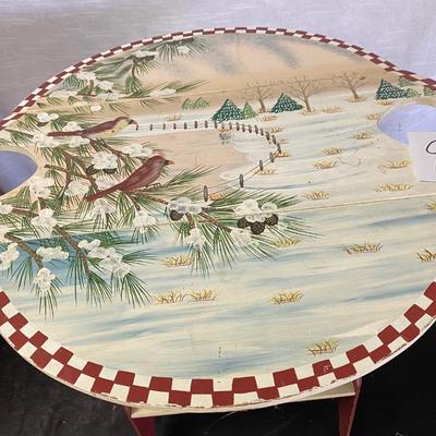 Cute Winter Table W/ Drop Leaves