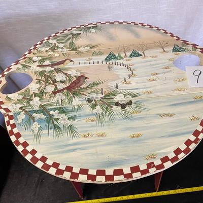 Cute Winter Table W/ Drop Leaves