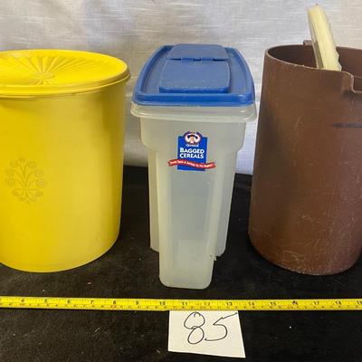 Tupperware and Cereal Storage