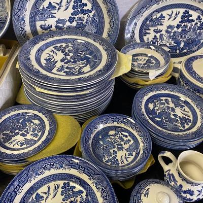Huge Beautiful Set of Churchill Stoneware Set