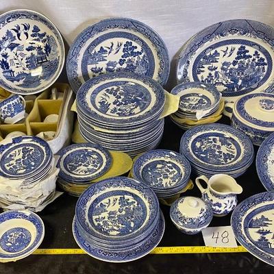 Huge Beautiful Set of Churchill Stoneware Set