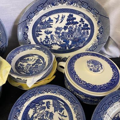 Huge Beautiful Set of Churchill Stoneware Set