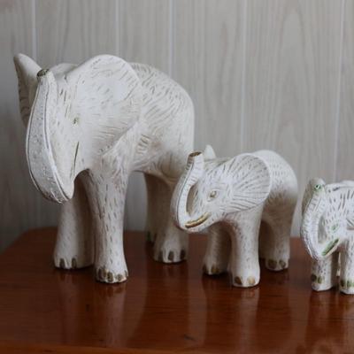 Plaster Elephant Herd Made in Mexico