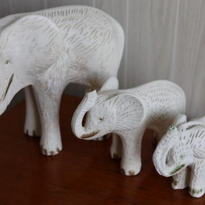 Plaster Elephant Herd Made in Mexico