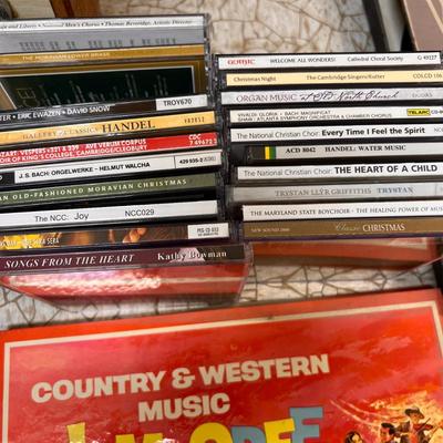 Lot Vintage LPs Records CDs