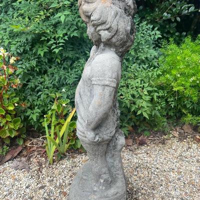 Concrete Garden Statue 31â€ Tall