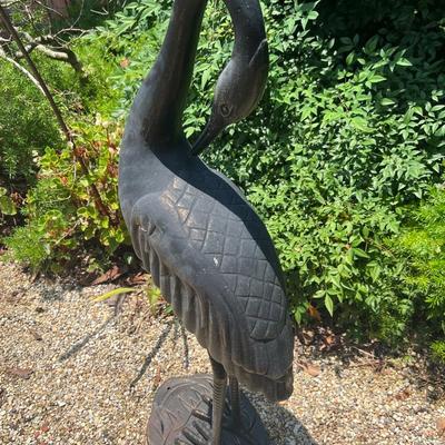 37â€ Tall Egret Garden Statue