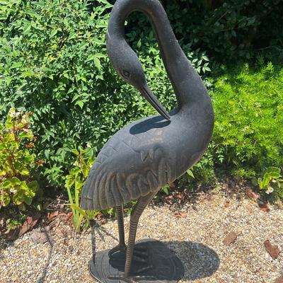 37â€ Tall Egret Garden Statue