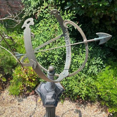 Sundial Garden Statue 50â€ Tall