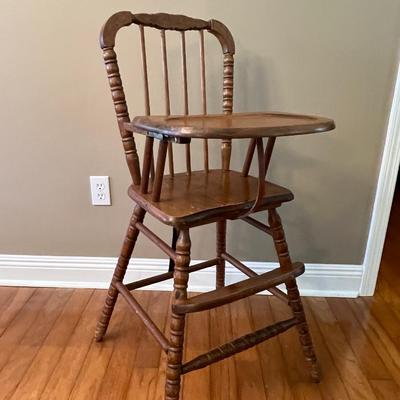 Vintage JENNY LIND Wooden High Chair