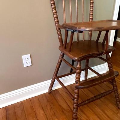 Vintage JENNY LIND Wooden High Chair