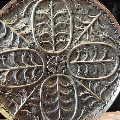 Large Ornate Silver Home Decor