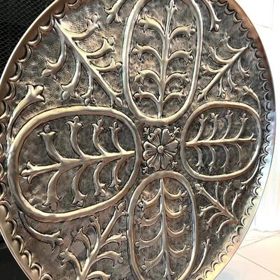 Large Ornate Silver Home Decor