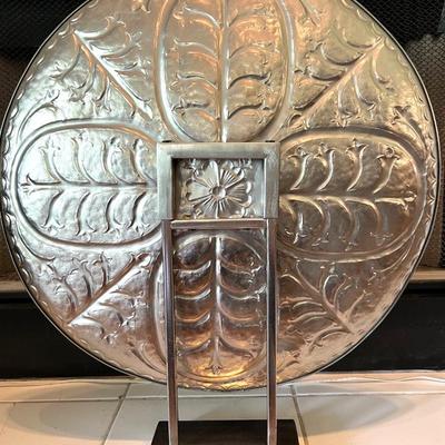 Large Ornate Silver Home Decor