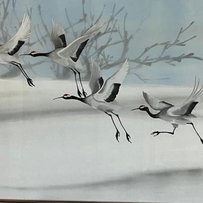 Watercolor On Silk By Chinese Artist Poon Tai To