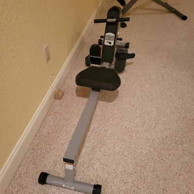 Sunny Health and Fitness Rowing Machine and Roman Chair (WR-DW)
