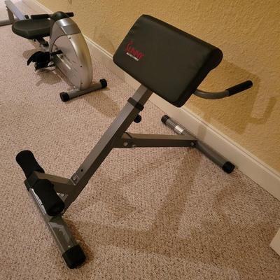 Sunny Health and Fitness Rowing Machine and Roman Chair (WR-DW)