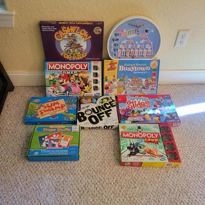 Assortment of Children's Board Games (LR-DW)