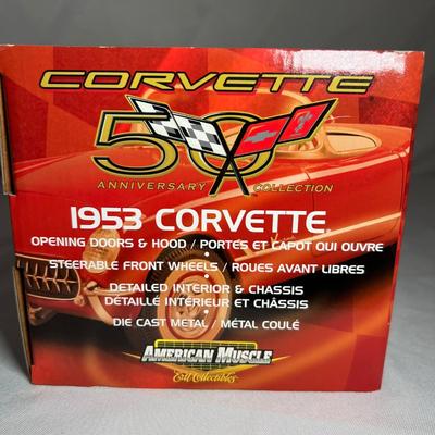 ERTL American Muscle 1962/1953 Chevy Corvette 1/18 Diecast Collectible Cars (UB-RG)