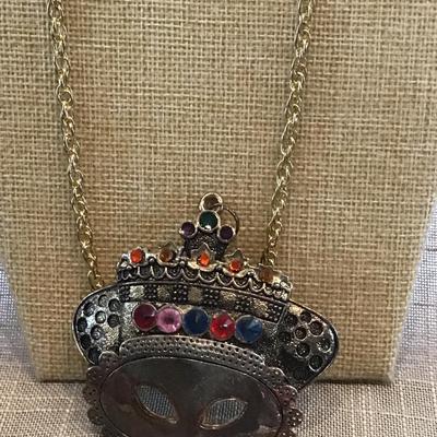 Large Ethnic Style Pendant with Chain