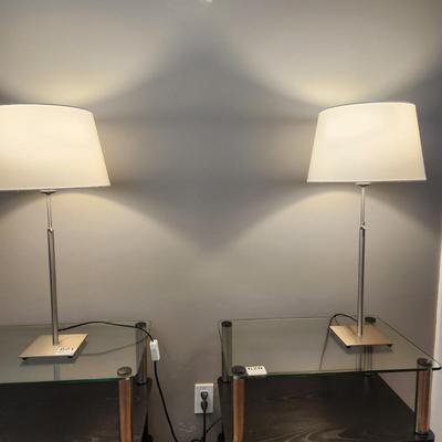 2 Ikea Adjustable Height Table Lamps ONLY