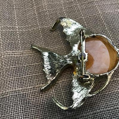 Vintage Angelfish Brooch