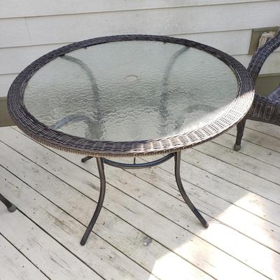 Rattan Outdoor Table and Five Chairs (D-KD)