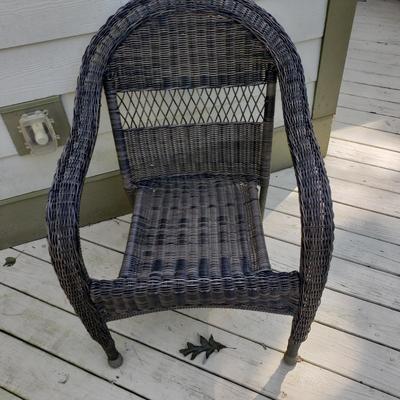 Rattan Outdoor Table and Five Chairs (D-KD)