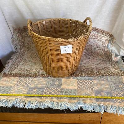 Basket and Pretty Rug