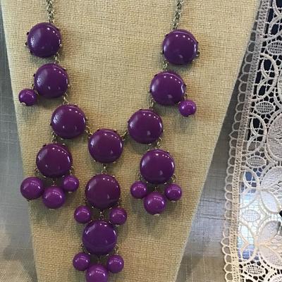 Purple Costume Necklace