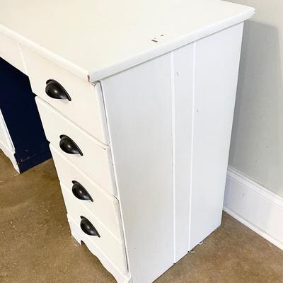 Project Piece ~ 7 Drawer Solid Wood Painted Desk