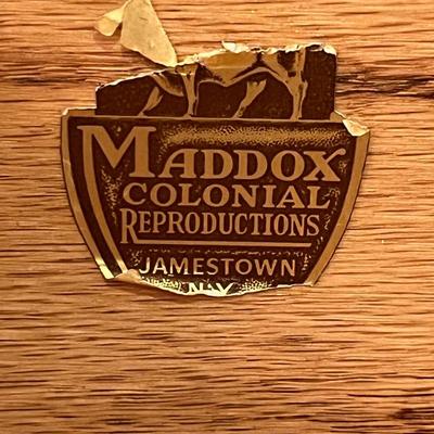 MADDOX COLONIAL REPRODUCTIONS ~ Vtg. Painted Mahogany Clawfoot Secretary
