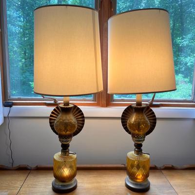 Pair MCM Vintage Table Lamps