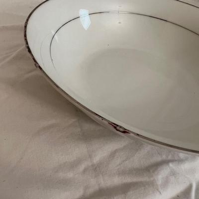 Kennex Silver Rimmed Dinnerware Set (DR-MK)