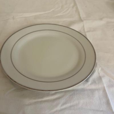 Kennex Silver Rimmed Dinnerware Set (DR-MK)