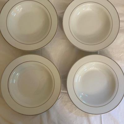Kennex Silver Rimmed Dinnerware Set (DR-MK)