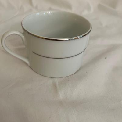 Kennex Silver Rimmed Dinnerware Set (DR-MK)