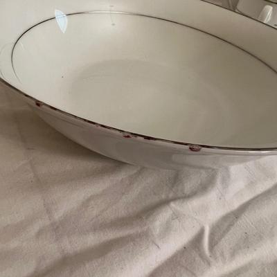 Kennex Silver Rimmed Dinnerware Set (DR-MK)