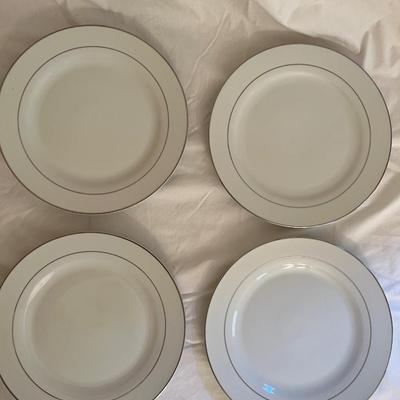 Kennex Silver Rimmed Dinnerware Set (DR-MK)