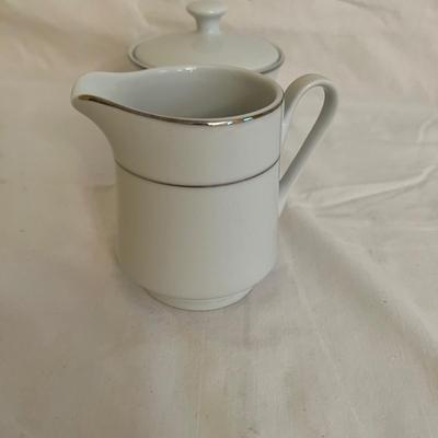 Kennex Silver Rimmed Dinnerware Set (DR-MK)